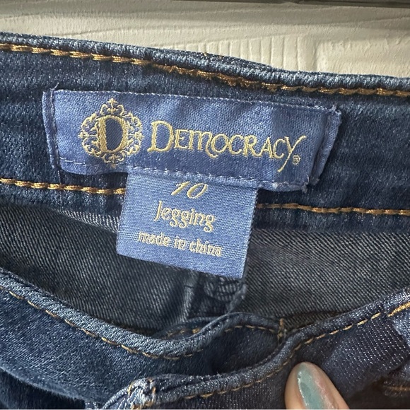 Democracy Size 10 Jegging Jeans | Dark Wash Stretch Denim‎ Skinny Mid Rise - Picture 5 of 9